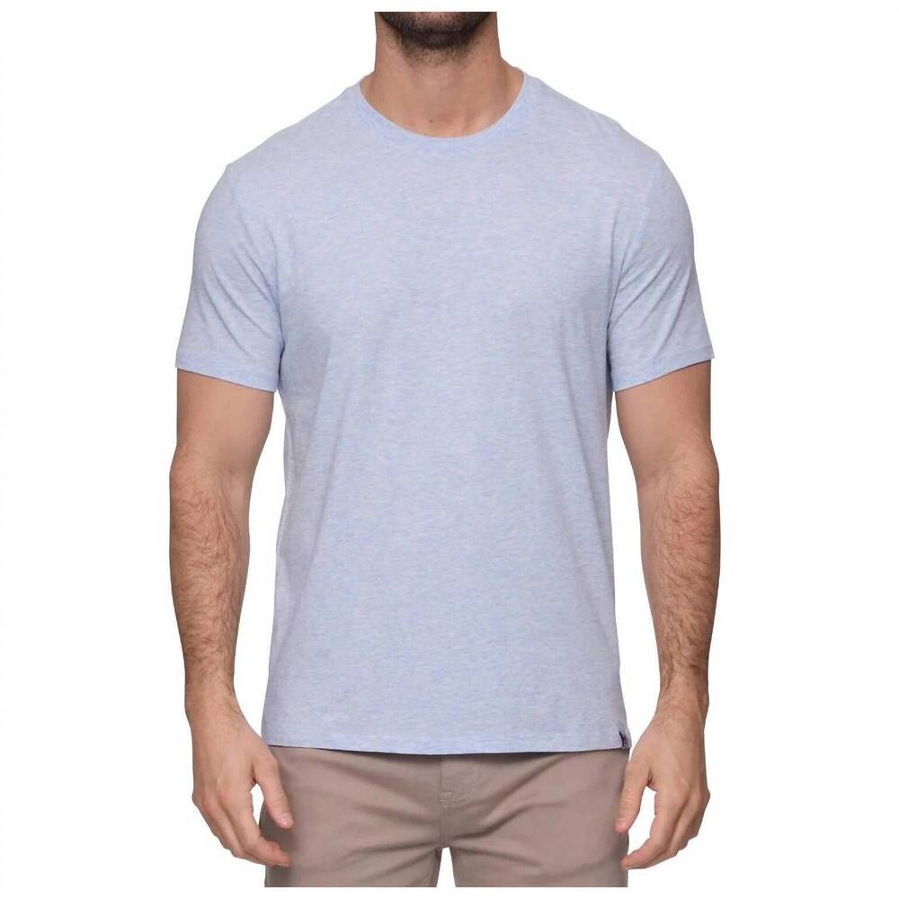 NEW FLAGS & ANTHEM tae essential tee in sky blue heather